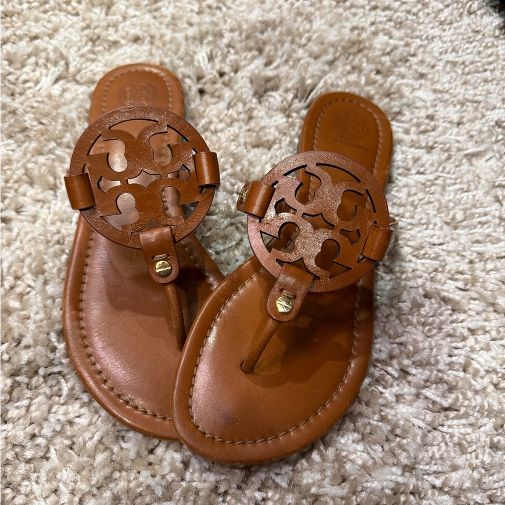 Tory Burch Tan Leather Sandals
